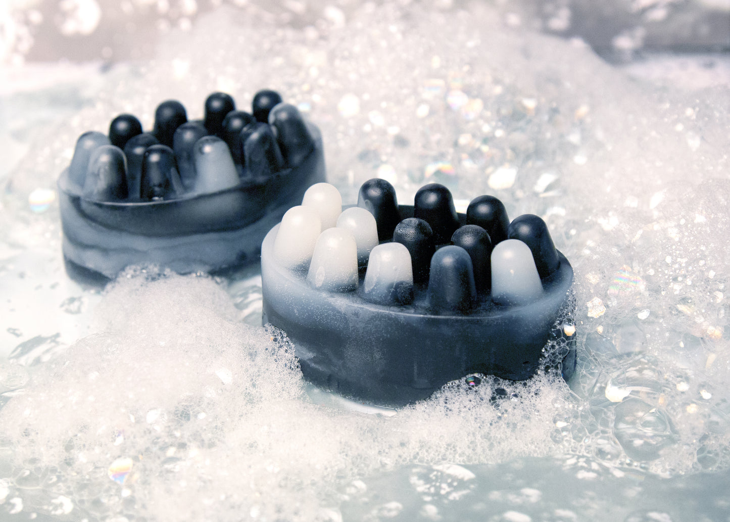 Lufa + Massage Bar Soaps - Charcoal